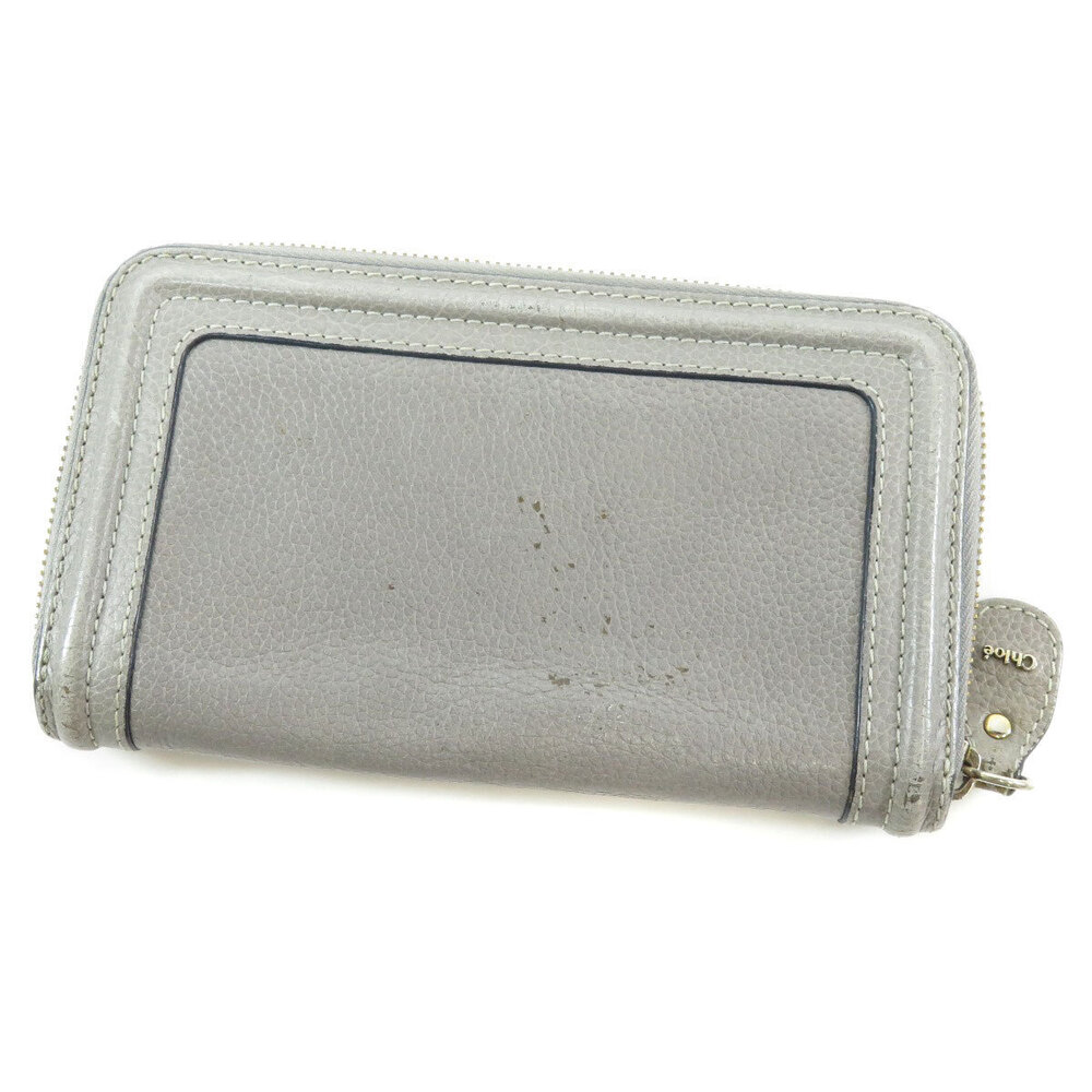 Chloe long leather Wallet motif
